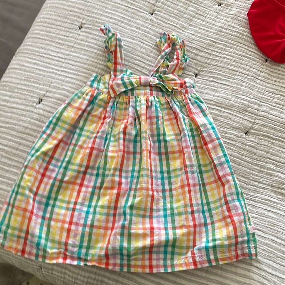 Barely worn ruffle butts 2t gingham dress!